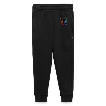 Panther Leopard Big Cat Cute Big Cat Panter - Kids’/Teens' Premium Sweatpants - black - Front - AI Model Kid Male (0cm)