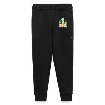 Jungle Animals Children's Birthday 1 Year Gift - Kids’/Teens' Premium Sweatpants - black - Front - AI Model Kid Male (0cm)