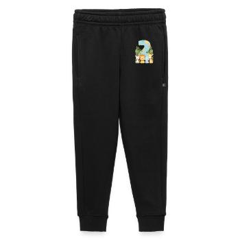 Jungle Animals Children's Birthday 2 Year Gift - Kids’/Teens' Premium Sweatpants - black - Front - AI Model Kid Male (0cm)