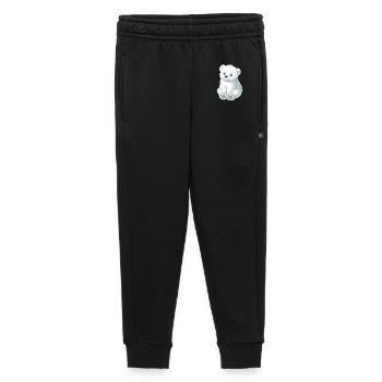 Polar Bear Illustration – Arctic Animal Motif - Kids’/Teens' Premium Sweatpants - black - Front - AI Model Kid Male (0cm)