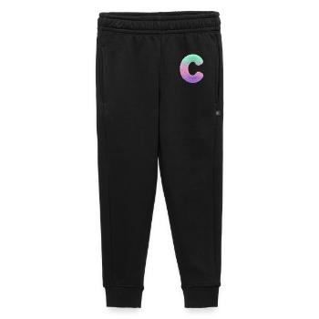 Letter C in fur look and colour gradient - Kids’/Teens' Premium Sweatpants - black - Front - AI Model Kid Male (0cm)