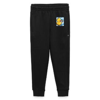 Breloque canard mignon avec pissenlit - Pantalon de survêtement enfant/adolescent premium - noir - Devant - AI Model Kid Male (0cm)