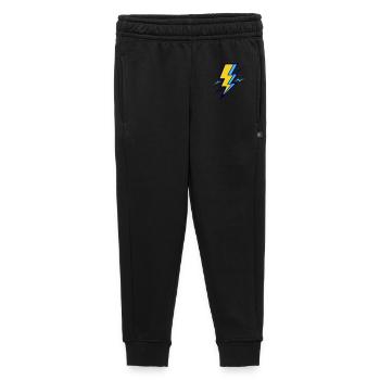 Gelber und blauer Strahl - Kinder/Teenager Premium Sweathose - Schwarz - Vorne - AI Model Kid Male (0cm)