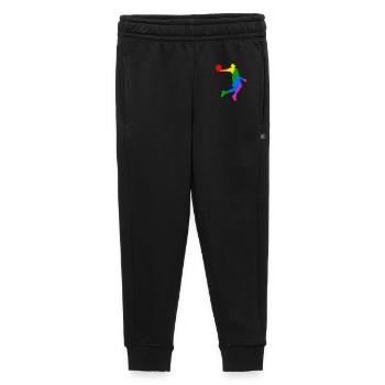 Joueur de basket-ball arc-en-ciel - Pantalon de survêtement enfant/adolescent premium - noir - Devant - AI Model Kid Male (0cm)