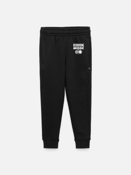 Kickboxing Mode ON – Power für Kampfsportler - Kinder/Teenager Premium Sweathose - Schwarz - Vorne