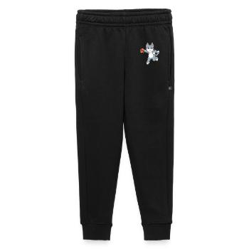 Chat Handball Joueur Handball - Pantalon de survêtement enfant/adolescent premium - noir - Devant - AI Model Kid Male (0cm)