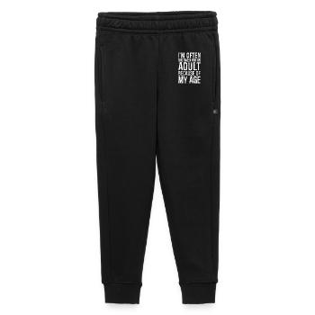 I'm often mistaken for an adult because of my age - Kids’/Teens' Premium Sweatpants - black - Front - AI Model Kid Male (0cm)