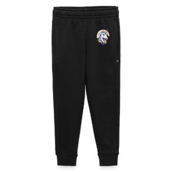 Rainbow Unicorn Portrait - Kids’/Teens' Premium Sweatpants - black - Front - AI Model Kid Male (0cm)