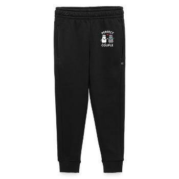 Perfect Couple Salt And Pepper Cartoon - Kids’/Teens' Premium Sweatpants - black - Front - AI Model Kid Male (0cm)