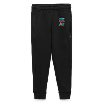 Marchez comme Dieu vous a envoyé, citation chrétienne - Pantalon de survêtement enfant/adolescent premium - noir - Devant - AI Model Kid Male (0cm)
