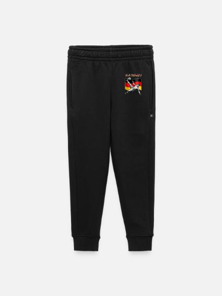 Fußball Deutschland Flagge Fallrückzieher - Kinder/Teenager Premium Sweathose - Schwarz