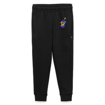 Hawaiian Ukulele Uke Tie Dye - Kids’/Teens' Premium Sweatpants - black - Front - AI Model Kid Male (0cm)