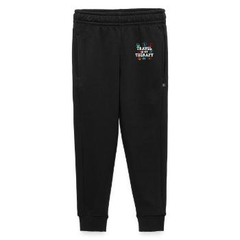 Passport Stamp World Travel Adventure Gift - Kids’/Teens' Premium Sweatpants - black - Front - AI Model Kid Male (0cm)