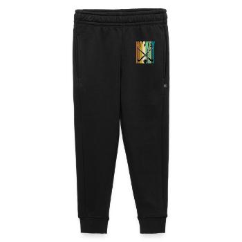 Hockey sur gazon rétro vintage - Pantalon de survêtement enfant/adolescent premium - noir - Devant - AI Model Kid Male (0cm)