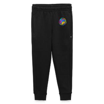 Volley-ball coloré - Pantalon de survêtement enfant/adolescent premium - noir - Devant - AI Model Kid Male (0cm)