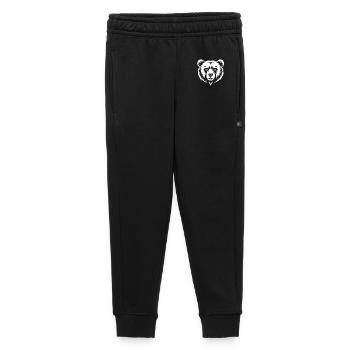 Minimalistischer Bärenkopf Line Art Design - Kinder/Teenager Premium Sweathose - Schwarz - Vorne - AI Model Kid Male (0cm)