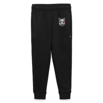 Buntes Lama Wasserfarben Spritzer - Kinder/Teenager Premium Sweathose - Schwarz - Vorne - AI Model Kid Male (0cm)