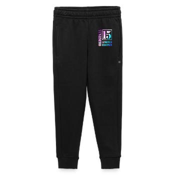 15e anniversaire Garçon Fille Adolescent Niveau 15 - Pantalon de survêtement enfant/adolescent premium - noir - Devant - AI Model Kid Male (0cm)