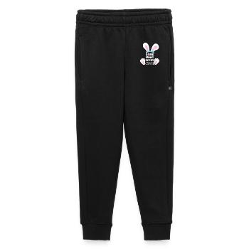 Un lapin a besoin de café - Pantalon de survêtement enfant/adolescent premium - noir - Devant - AI Model Kid Male (0cm)