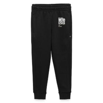 Les motos existent Chopper Motard Motard - Pantalon de survêtement enfant/adolescent premium - noir - Devant - AI Model Kid Male (0cm)