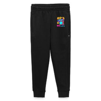 80s90s Neon TV Retro - Kids’/Teens' Premium Sweatpants - black - Front - AI Model Kid Male (0cm)