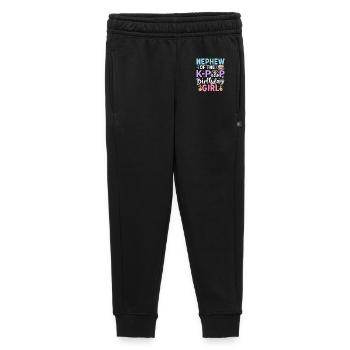 Nephew of The K-Pop Birthday Girl - Kids’/Teens' Premium Sweatpants - black - Front - AI Model Kid Male (0cm)