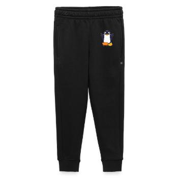 Pinguin Skater Skateboard Sport - Kinder/Teenager Premium Sweathose - Schwarz - Vorne - AI Model Kid Male (0cm)