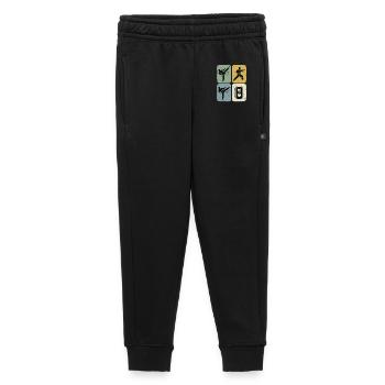 8 Geburtstag Karate Kampfsport - Kinder/Teenager Premium Sweathose - Schwarz - Vorne - AI Model Kid Male (0cm)