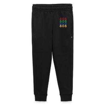 Joyeux jour 808 - Pantalon de survêtement enfant/adolescent premium - noir - Devant - AI Model Kid Male (0cm)
