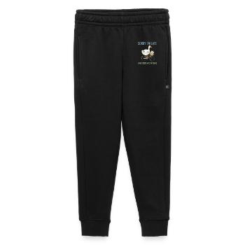 Livraison retardée d’œufs à vélo - Pantalon de survêtement enfant/adolescent premium - noir - Devant - AI Model Kid Male (0cm)