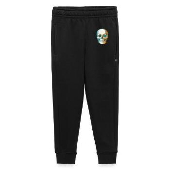 Retro Pop Skull - Kids’/Teens' Premium Sweatpants - black - Front - AI Model Kid Male (0cm)