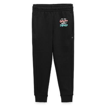 Sei wie Subtraktion – Mach den Unterschied - Kinder/Teenager Premium Sweathose - Schwarz - Vorne - AI Model Kid Male (0cm)