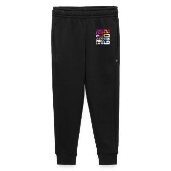 DINO 2019 DINOSAUR 7TH BIRTHDAY - Kids’/Teens' Premium Sweatpants - black - Front - AI Model Kid Male (0cm)