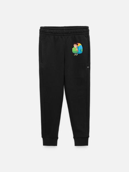 School enrollment: Boy with oversized satchel – Ki - Kids’/Teens' Premium Sweatpants - black