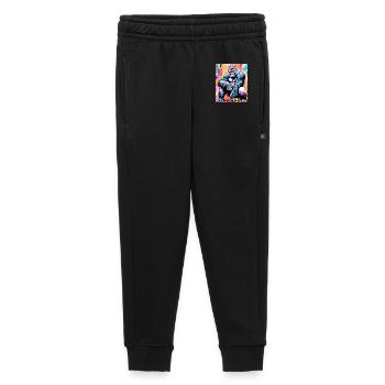 gorille - Pantalon de survêtement enfant/adolescent premium - noir - Devant - AI Model Kid Male (0cm)