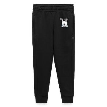 Best Friend Westie - West Hihland White Terrier - Kids’/Teens' Premium Sweatpants - black - Front - AI Model Kid Male (0cm)