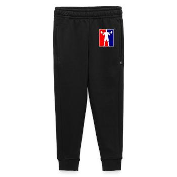 Bodybuilder Fitness-Logo - Kinder/Teenager Premium Sweathose - Schwarz - Vorne - AI Model Kid Male (0cm)