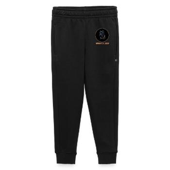 Bullmastiff Dog with Spiked Collar - black - Kids’/Teens' Premium Sweatpants - black - Front - AI Model Kid Male (0cm)