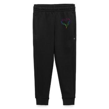 Coeurs Arc-en-ciel - Amour - Pantalon de survêtement enfant/adolescent premium - noir - Devant - AI Model Kid Male (0cm)