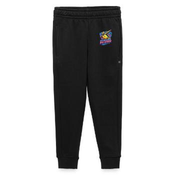 Neon Surf Turtle Palmtree - Kids’/Teens' Premium Sweatpants - black - Front - AI Model Kid Male (0cm)