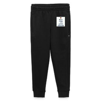 Bleib ruhig und sprich Deutsch! - Kinder/Teenager Premium Sweathose - Schwarz - Vorne - AI Model Kid Male (0cm)