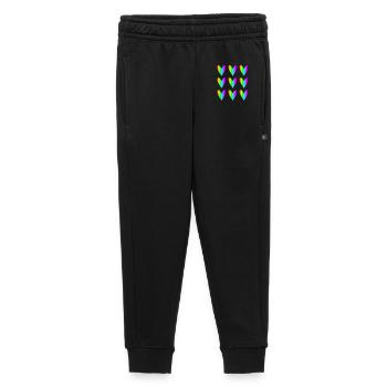 DAD. FATHER's DAY. HAPPY BIRTHDAY DAD. HEART - Kids’/Teens' Premium Sweatpants - black - Front - AI Model Kid Male (0cm)
