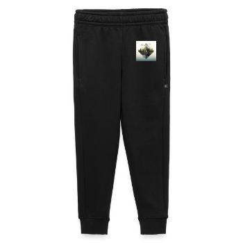 Pyramide Forestière et Reflets - Pantalon de survêtement enfant/adolescent premium - noir - Devant - AI Model Kid Male (0cm)