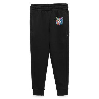 Chat mignon - Pantalon de survêtement enfant/adolescent premium - noir - Devant - AI Model Kid Male (0cm)