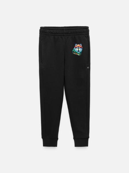 Wolf - Kinder/Teenager Premium Sweathose - Schwarz