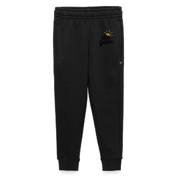 Stay Golden Motivation - Kids’/Teens' Premium Sweatpants - black - Front - AI Model Kid Male (0cm)