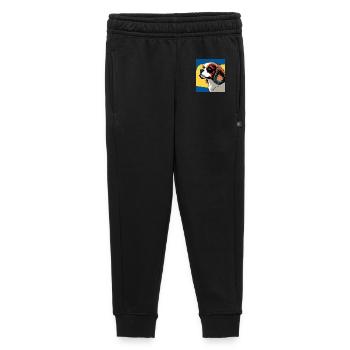 Chien cavalier king charles stylisé pop art - Pantalon de survêtement enfant/adolescent premium - noir - Devant - AI Model Kid Male (0cm)
