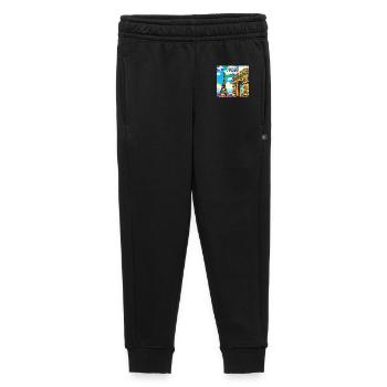Paris Pop Art: Eiffel-Arc-Traumlandschaft - Kinder/Teenager Premium Sweathose - Schwarz - Vorne - AI Model Kid Male (0cm)