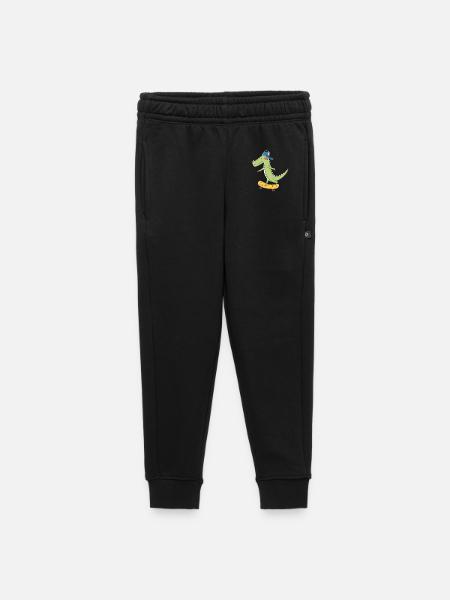 cooles Skater KROKO - Kinder/Teenager Premium Sweathose - Schwarz