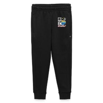 Its Ramen Weather Cozy Noodle Lover - Kids’/Teens' Premium Sweatpants - black - Front - AI Model Kid Male (0cm)